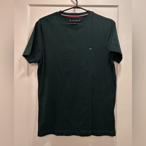 2 x Tommy Hilfiger Tee KHAKI & FOREST GREEN - Picture 3 of 3